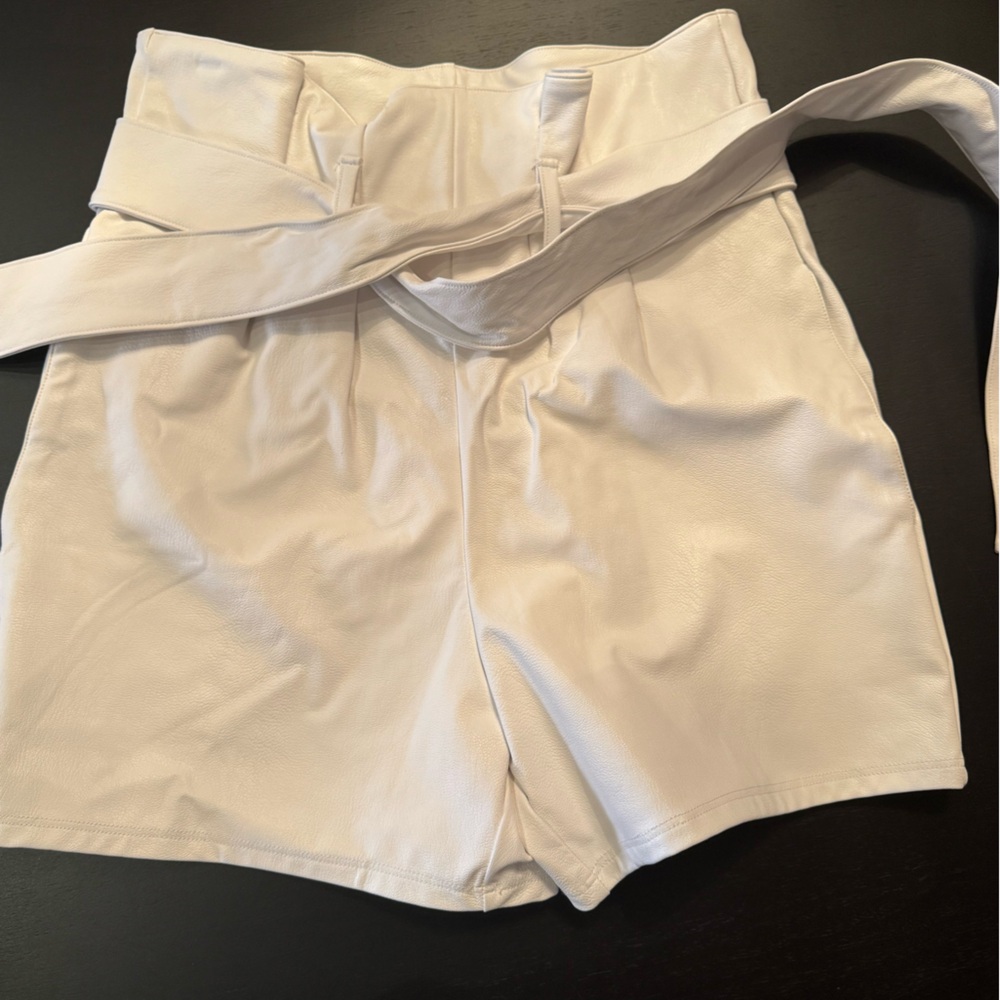 Commando Paper bag Faux Leather Shorts